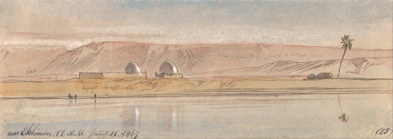 W pobliżu Ekhmim autorstwa Edward Lear