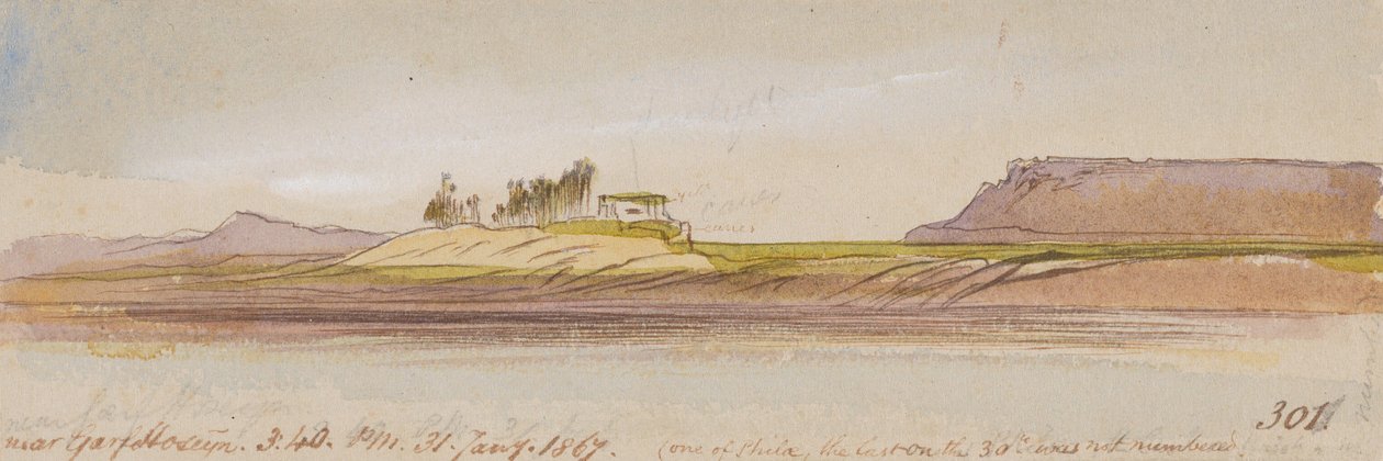 W pobliżu Garf Hoseyn; godz. 15:40, 31 stycznia 1867 r. (301) autorstwa Edward Lear