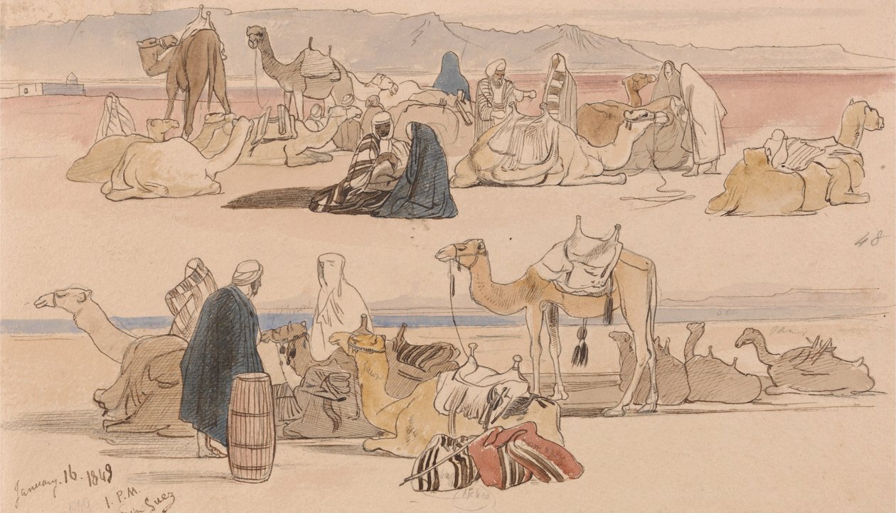 W pobliżu Suezu autorstwa Edward Lear