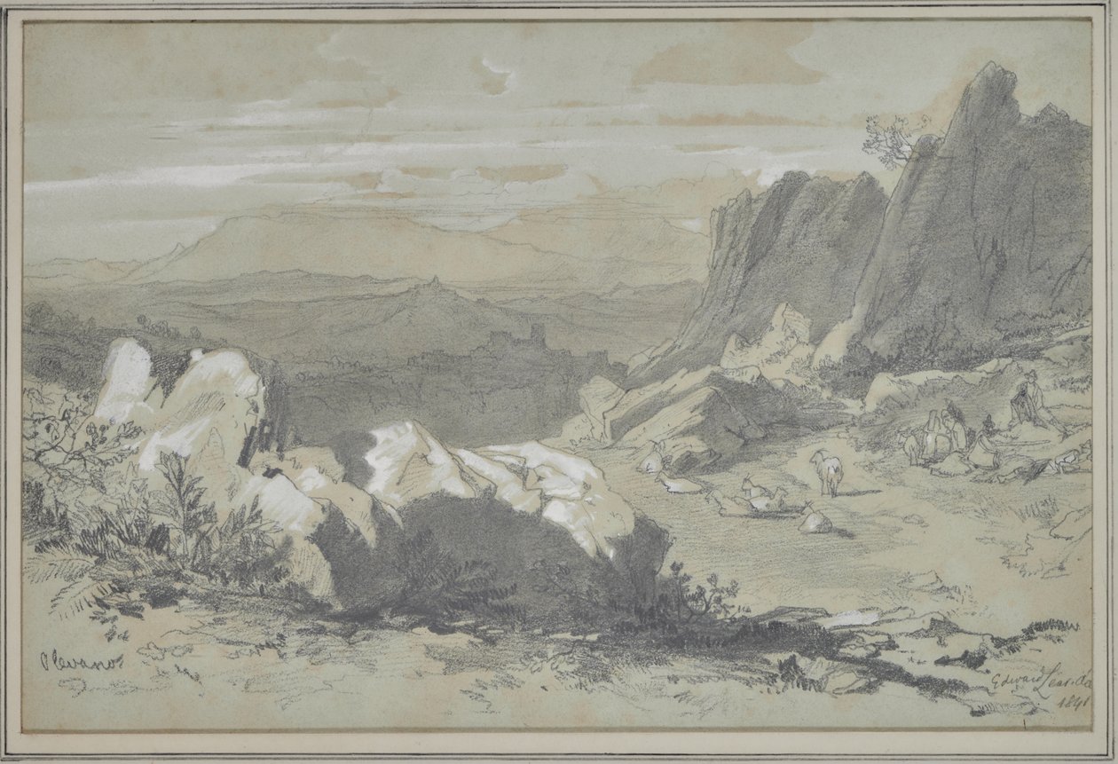Olevano autorstwa Edward Lear