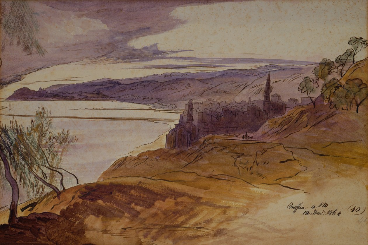Oneglia autorstwa Edward Lear