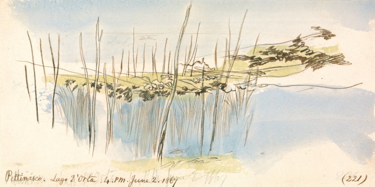 Pettenasco, jezioro Orta, godzina 16:00, 2 czerwca 1867 r. (221) autorstwa Edward Lear