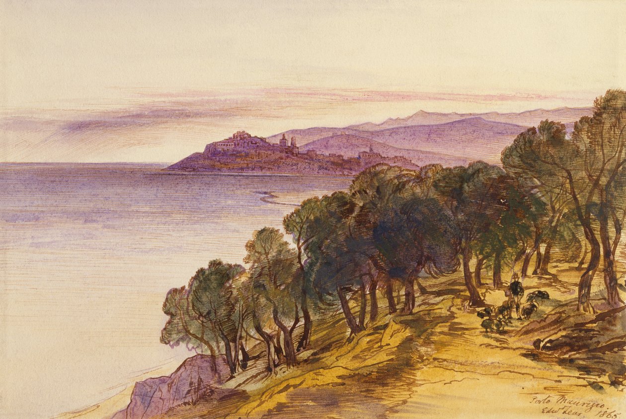 Porto Maurizio autorstwa Edward Lear