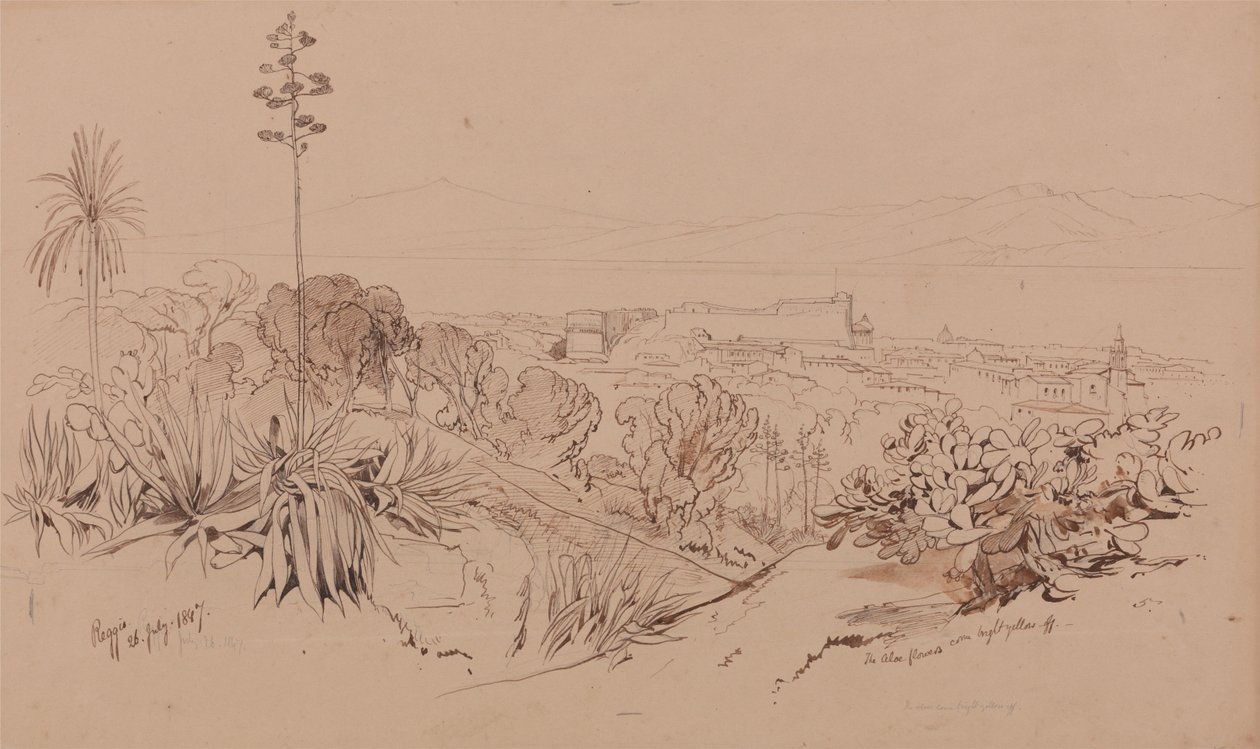 Reggio, 26 lipca 1847 r. autorstwa Edward Lear