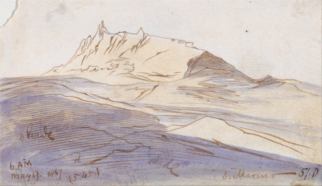 San Marino autorstwa Edward Lear