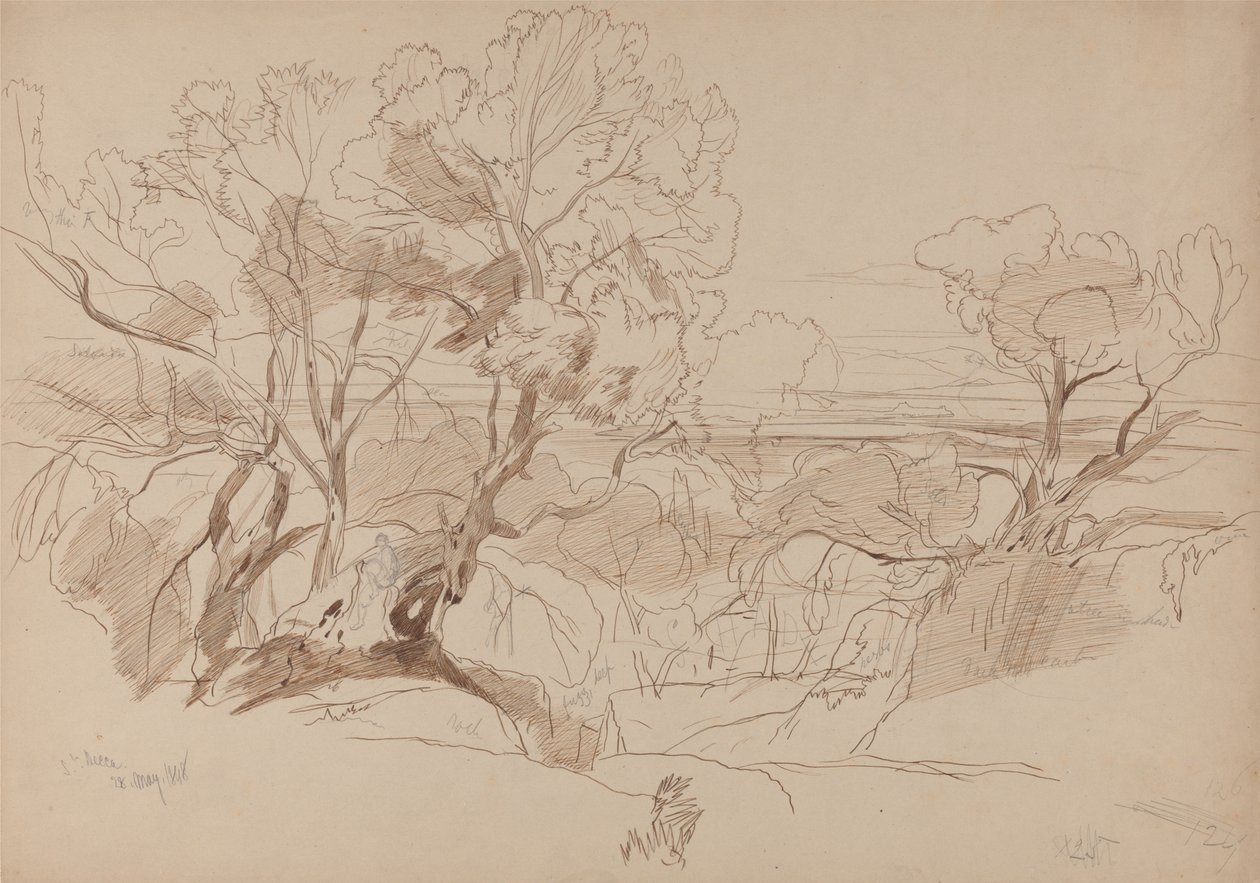Santa Decca, Korfu, 28 maja 1848 r. (126) autorstwa Edward Lear