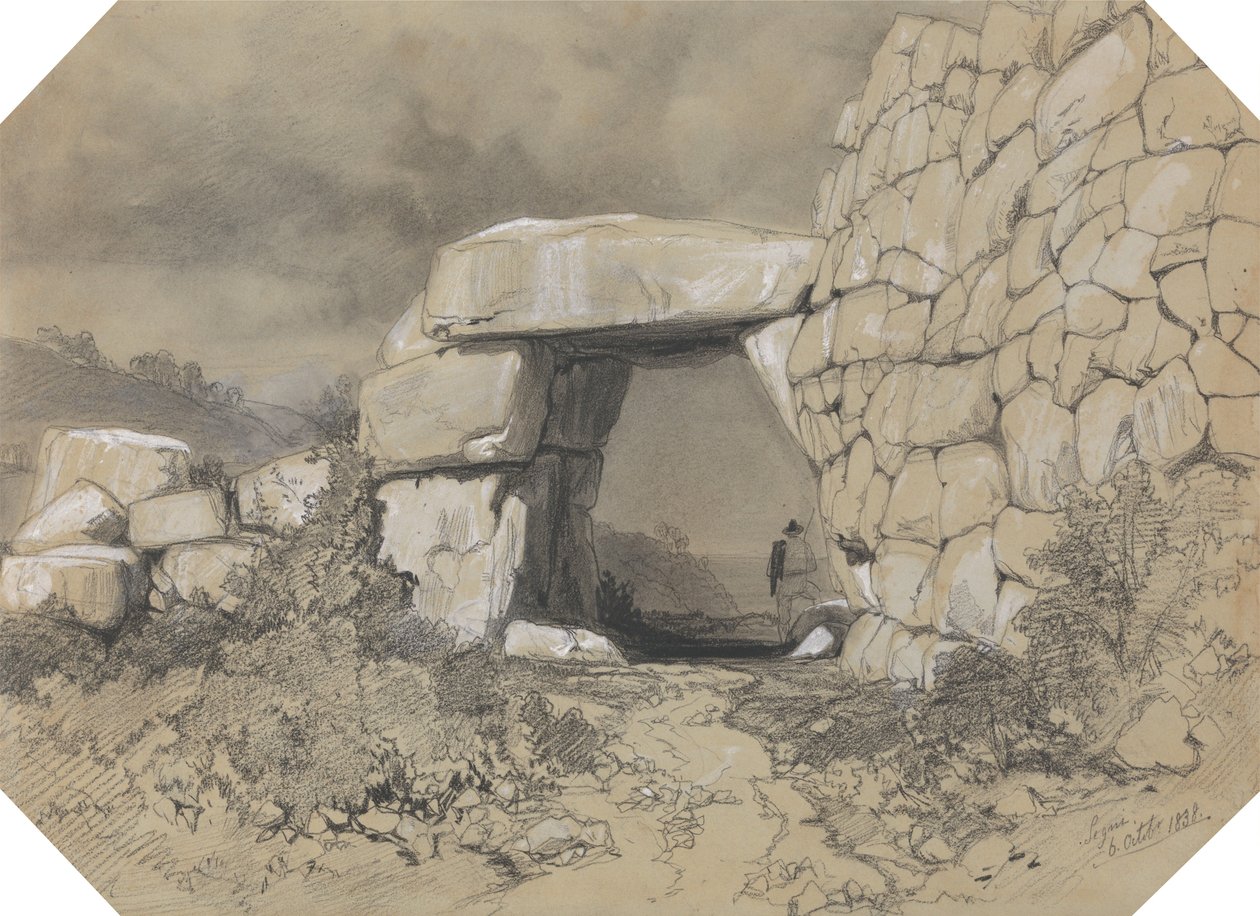 Segni, 6 października 1838 r. autorstwa Edward Lear