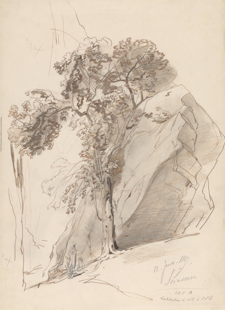 Syrakuzy, 12 czerwca 1847 r. autorstwa Edward Lear