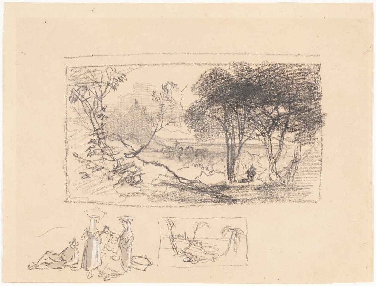 Szkice z Włoch [strona przednia] autorstwa Edward Lear