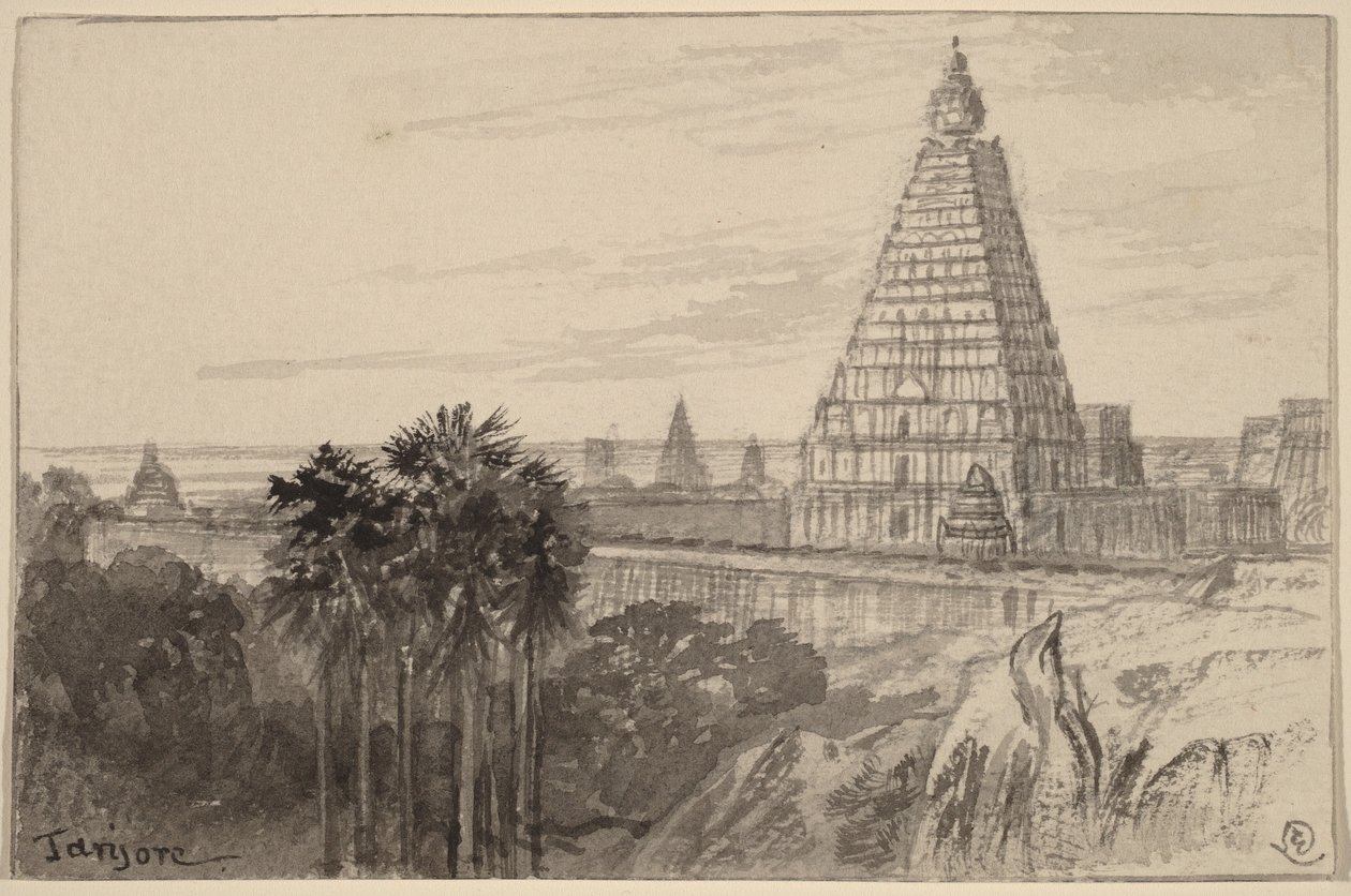 Tanjore, Indie autorstwa Edward Lear