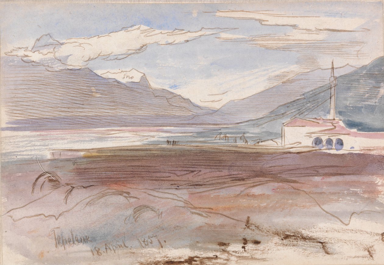 Tepelene, 18 kwietnia 1857 r. autorstwa Edward Lear