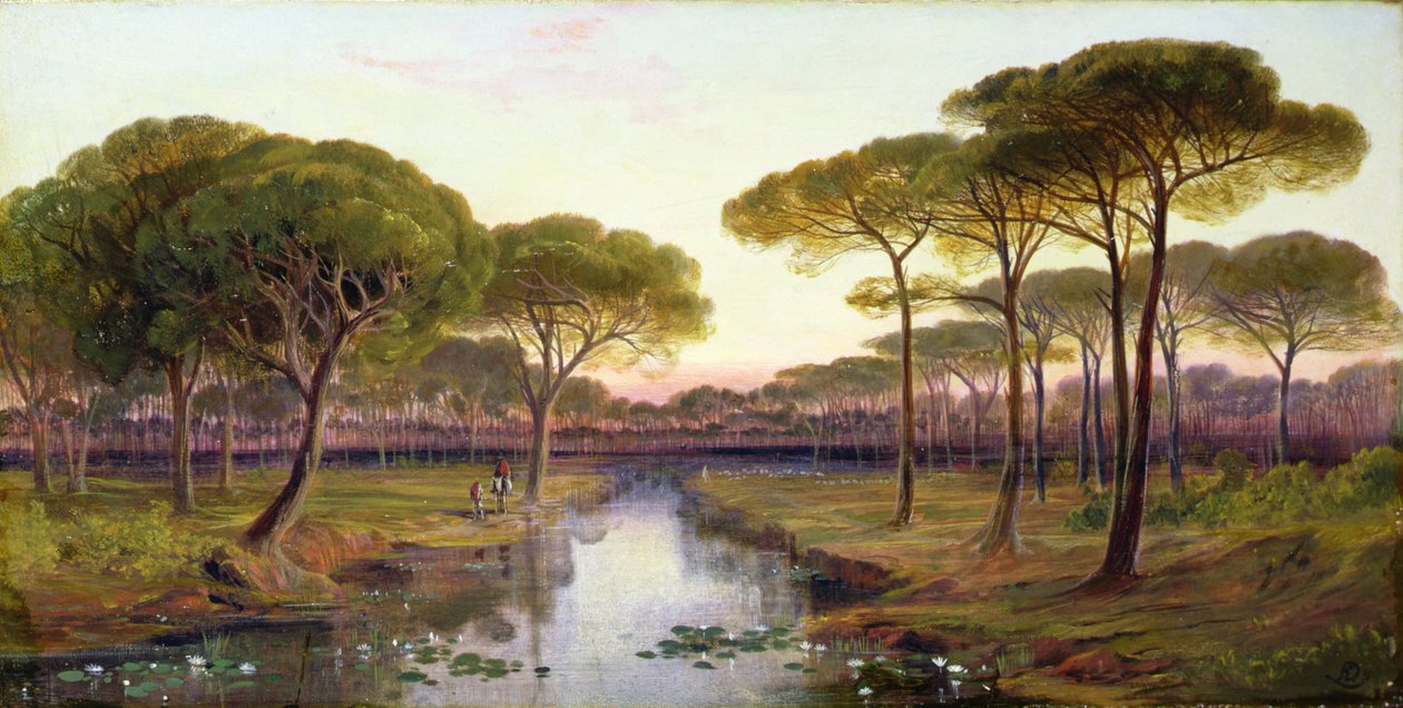Pineta, Rawenna autorstwa Edward Lear