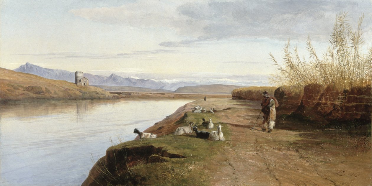 Kampania rzymska, 1860 autorstwa Edward Lear