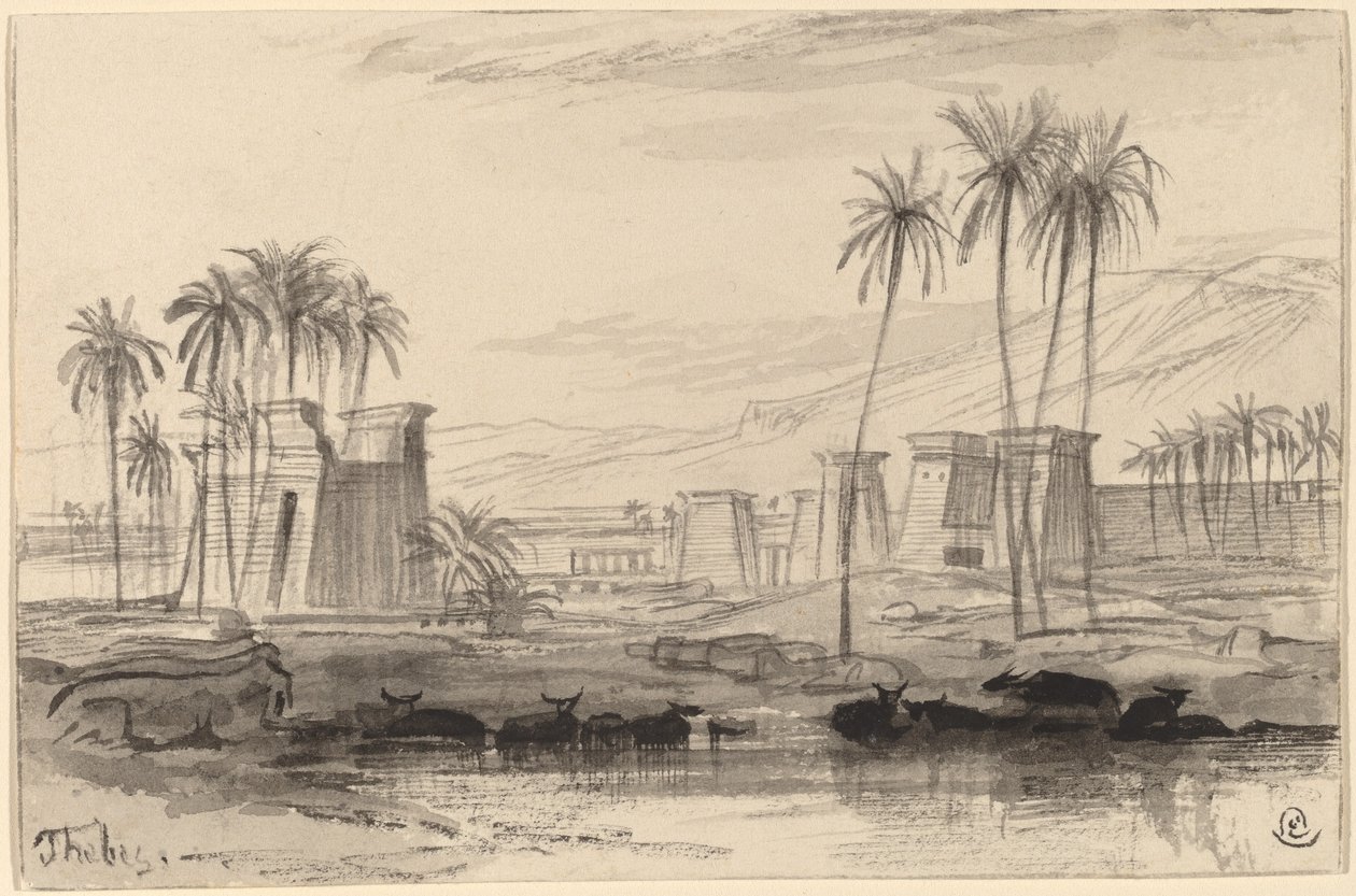 Teby, 18841885. autorstwa Edward Lear
