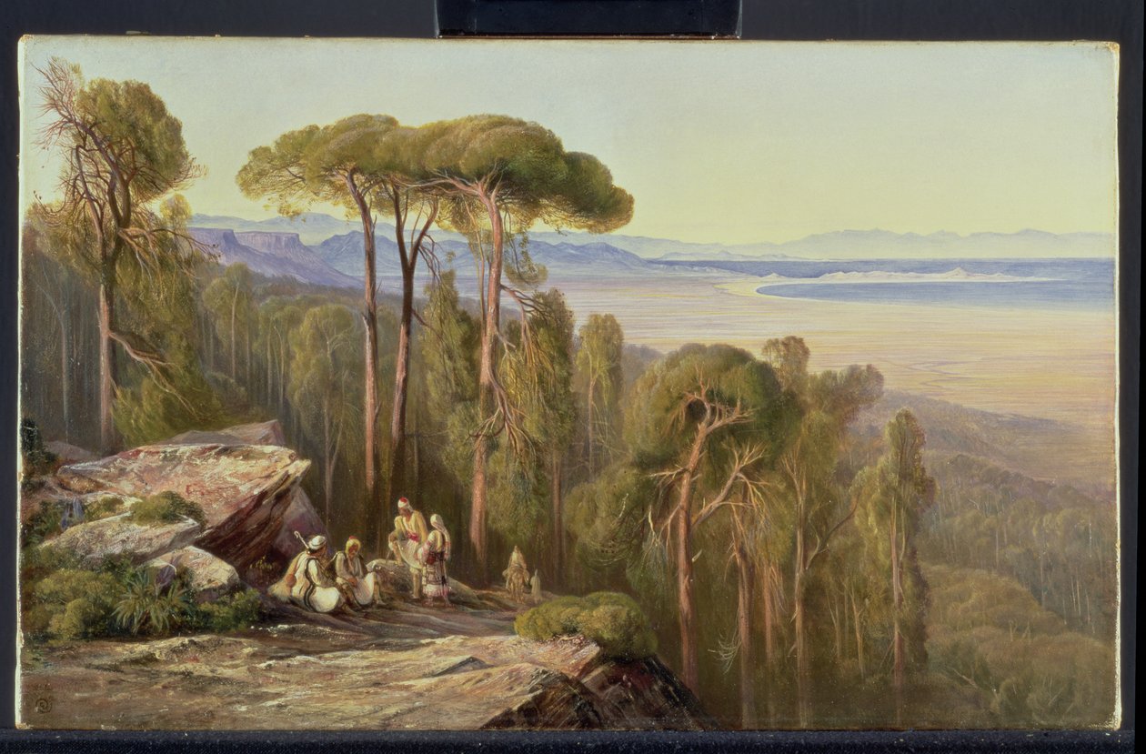 Podróżujący w lesie autorstwa Edward Lear