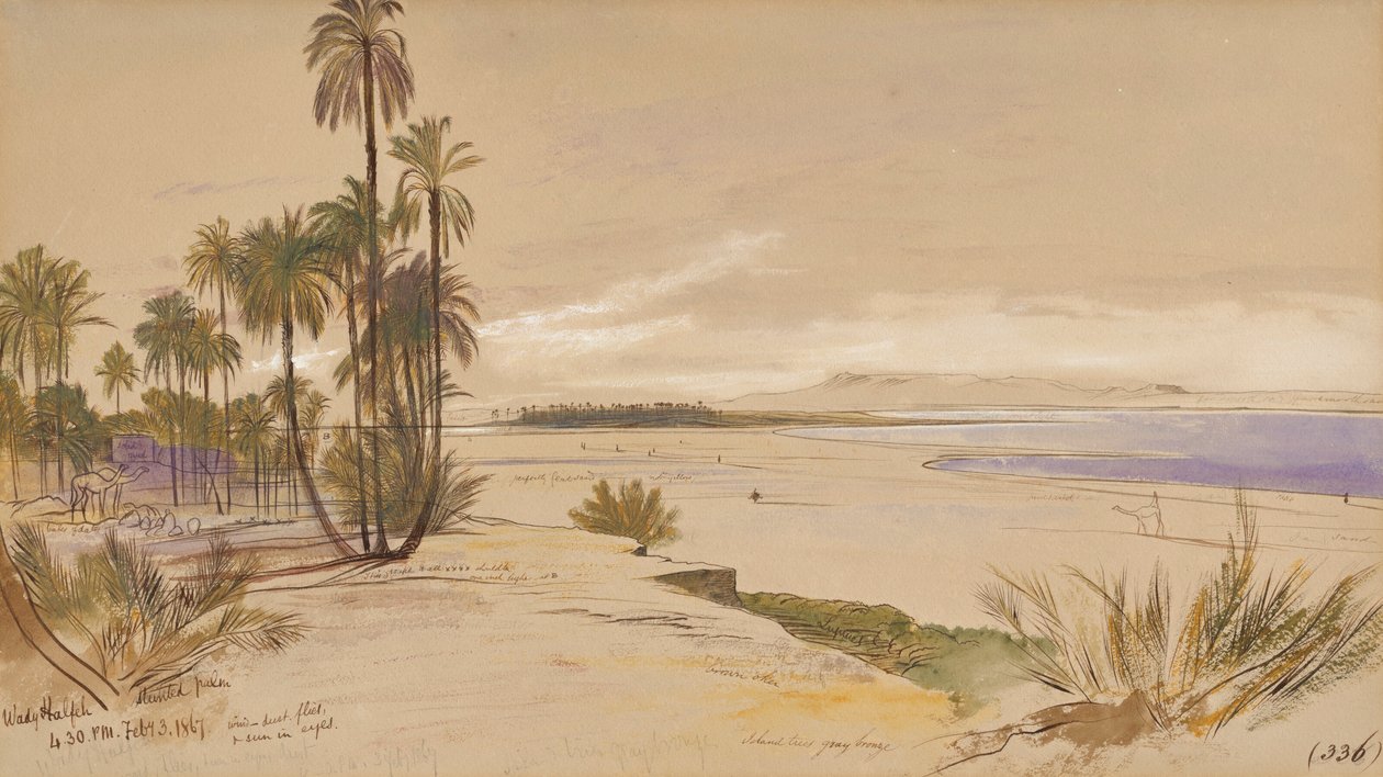 Wadi Halfa, Sudan autorstwa Edward Lear