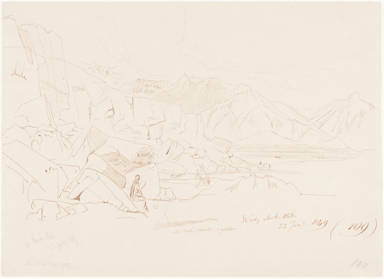 Wady Mokatteb autorstwa Edward Lear