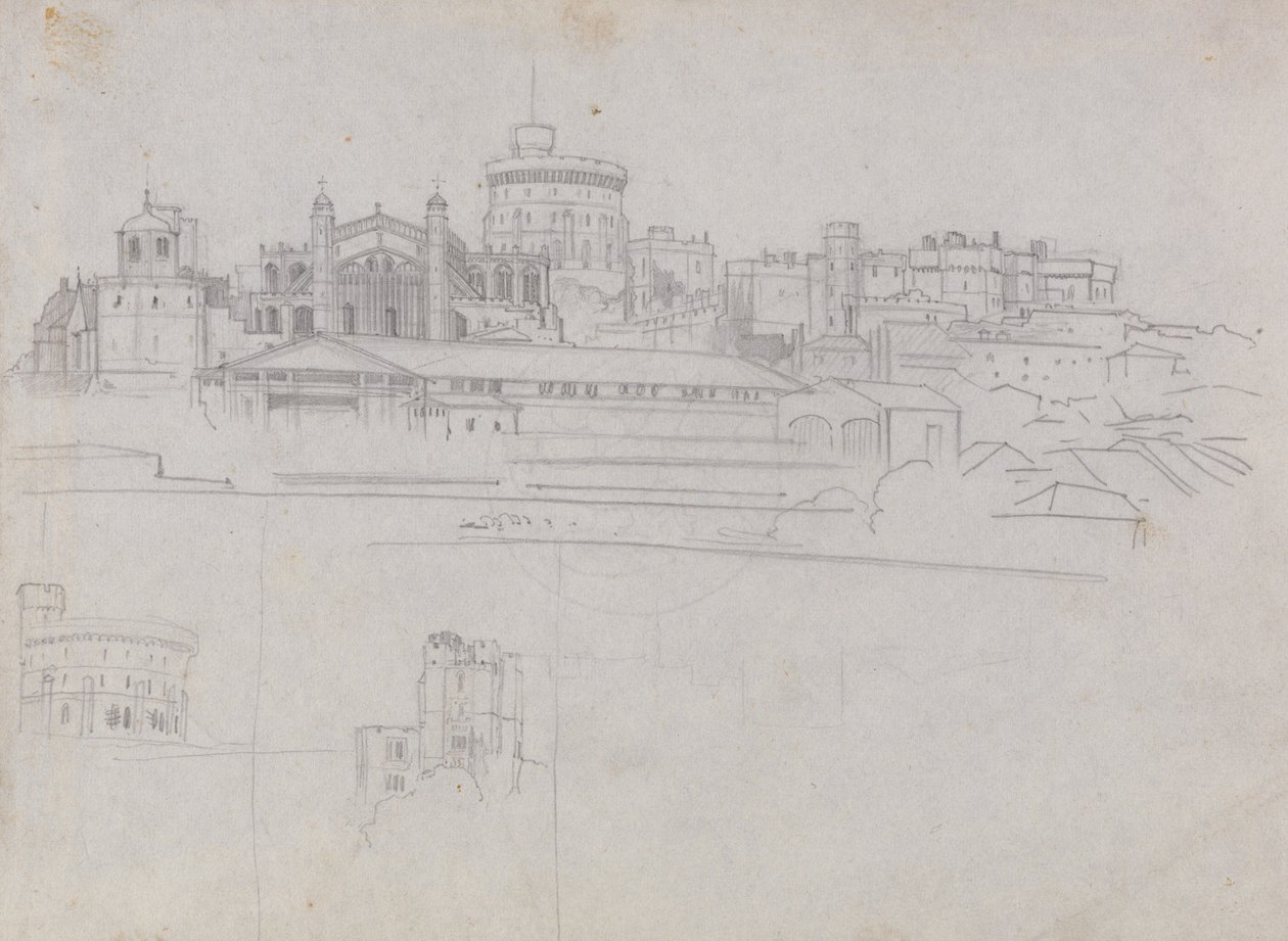 Zamek Windsor autorstwa Edward Lear