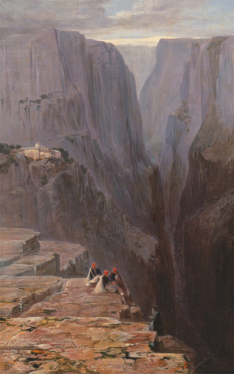 Zagori, Grecja, 1860. autorstwa Edward Lear