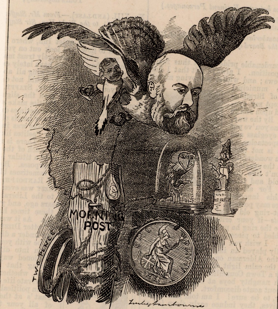 Algernon Borthwick, pierwszy baron Glenesk (1830-1908) autorstwa Edward Linley Sambourne