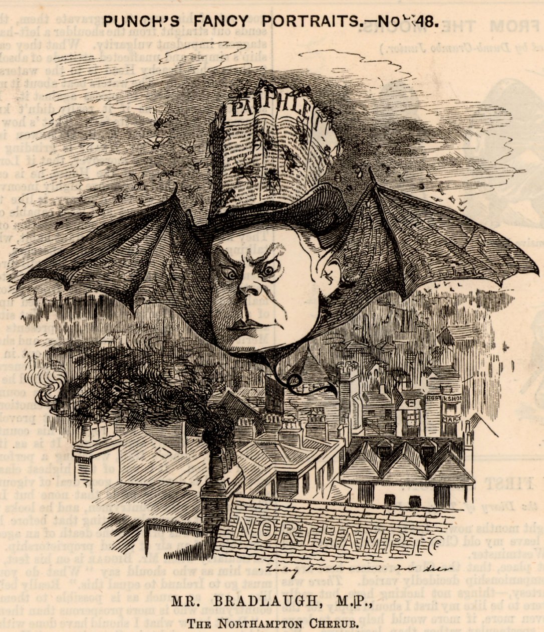 Charles Bradlaugh (1833-1891) autorstwa Edward Linley Sambourne
