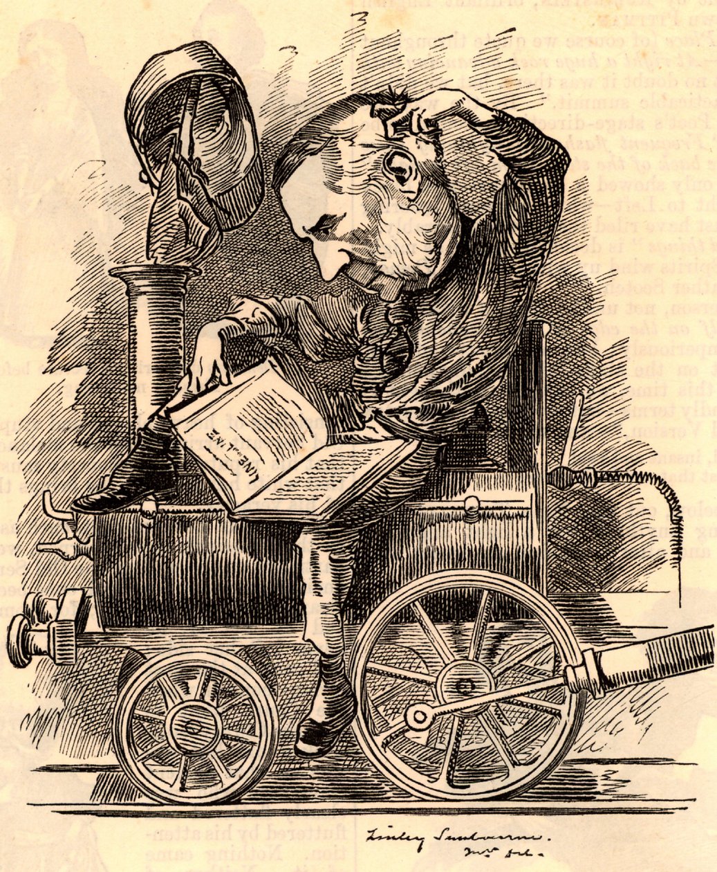 Edward William Watkin (1819-1901) autorstwa Edward Linley Sambourne