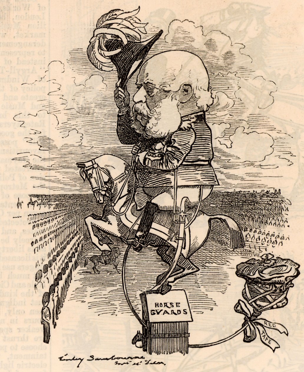 Jerzy Wilhelm Fryderyk Karol (1819-1904) autorstwa Edward Linley Sambourne