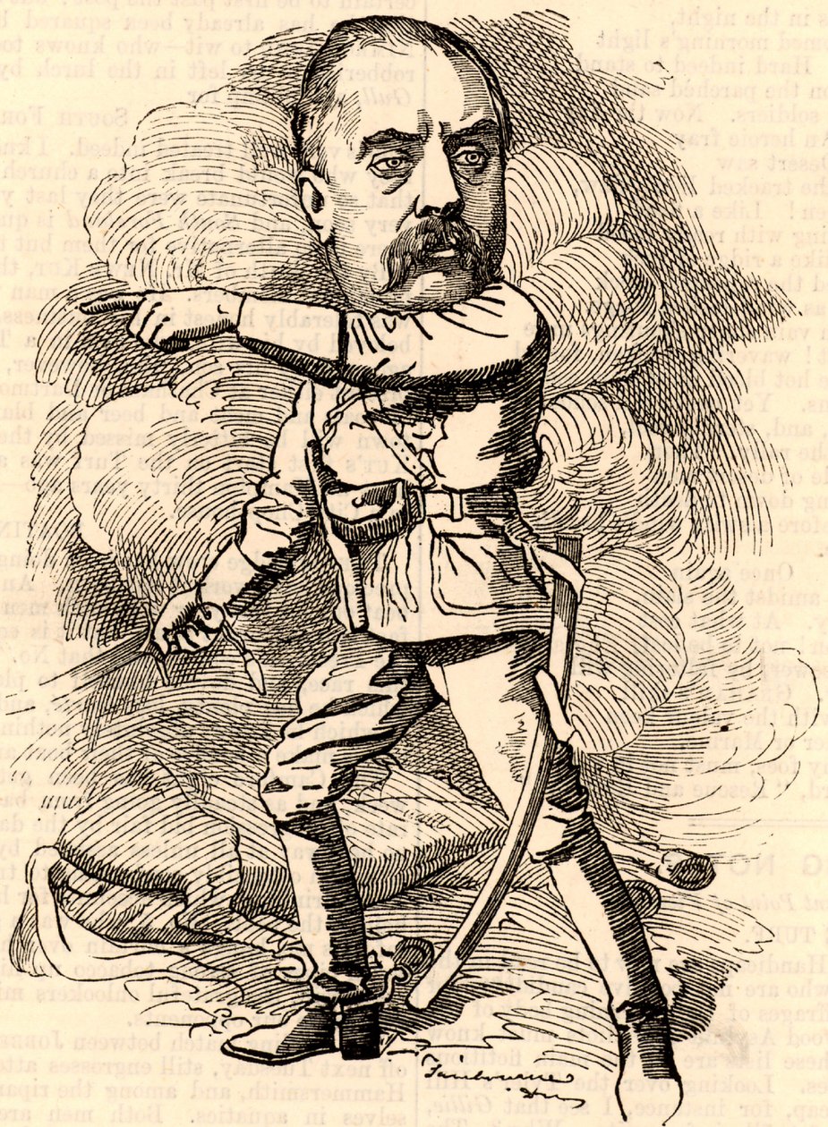 Gerald Graham (1831-1899) Englannin armeijan upseeri, joka palveli Royal Engineerspolishissa autorstwa Edward Linley Sambourne