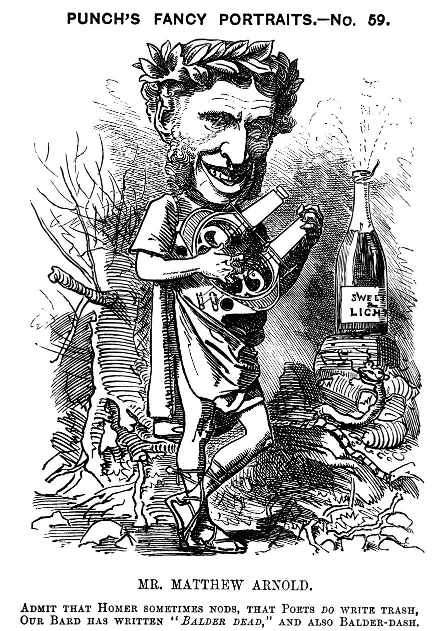 Matthew Arnold 1822-1888, brytyjski poeta, krytyk i pedagog, 1881 autorstwa Edward Linley Sambourne