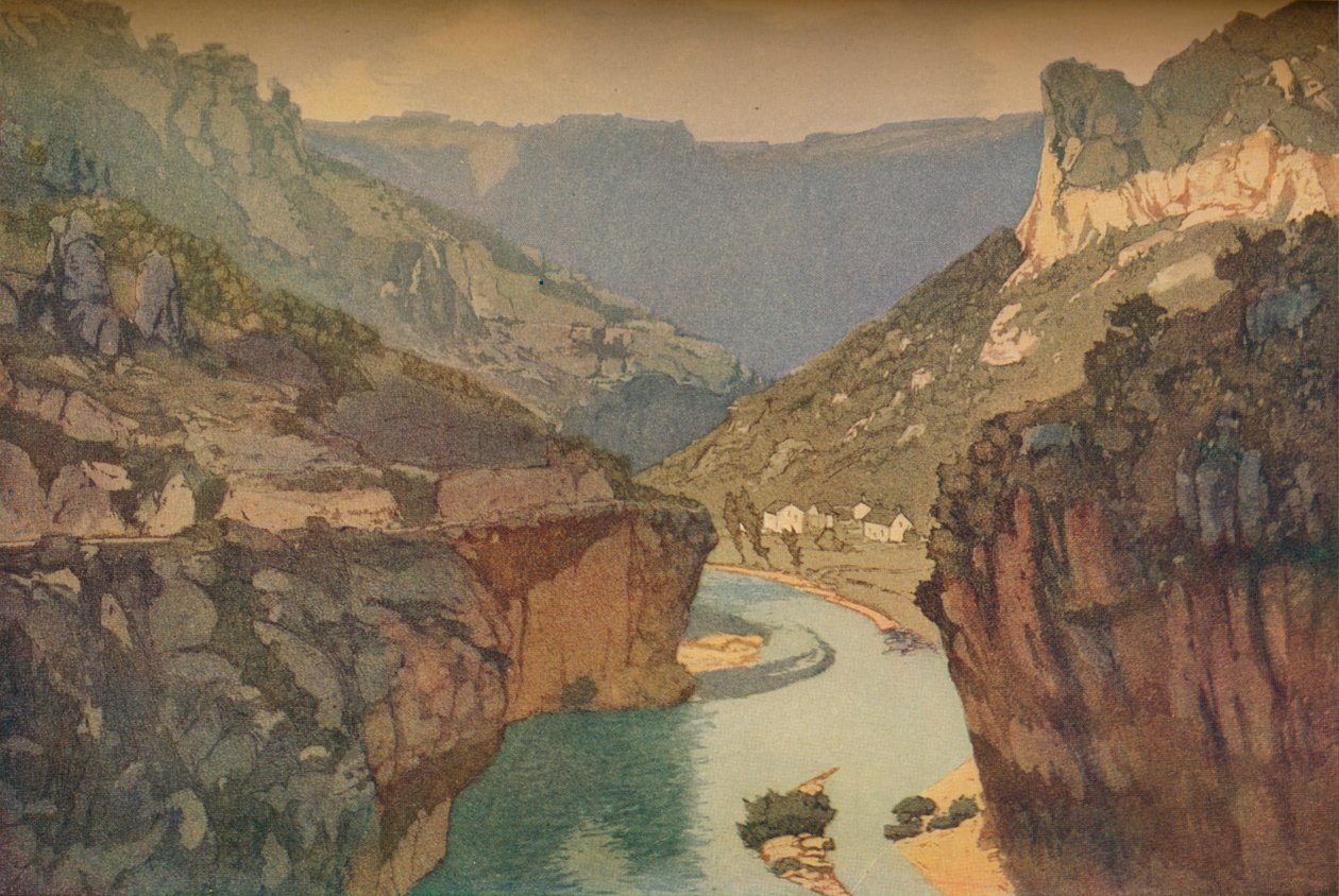 Wąwozy Tarnu, 1912, 1914 autorstwa Edward Louis Lawrenson