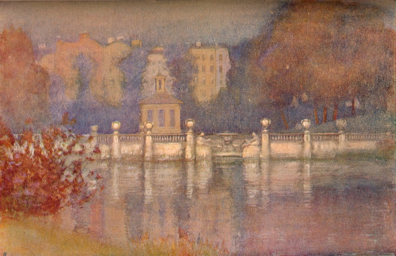 Serpentine, Hyde Park, c1911 autorstwa Edward Louis Lawrenson
