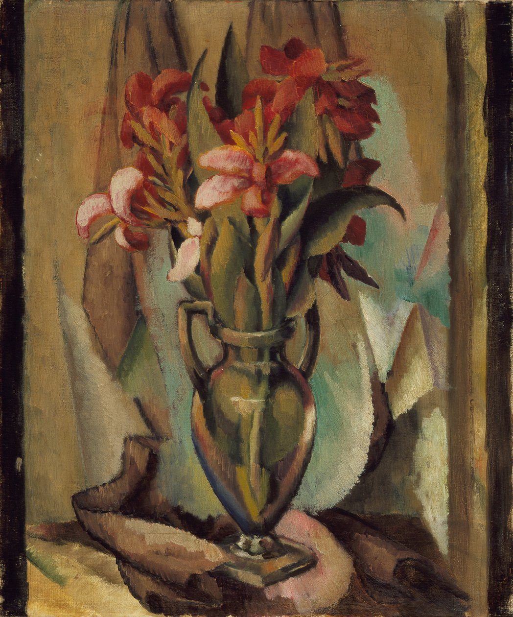 Kwiaty w wazonie z uchwytem, 1919-22 autorstwa Edward Middleton Manigault