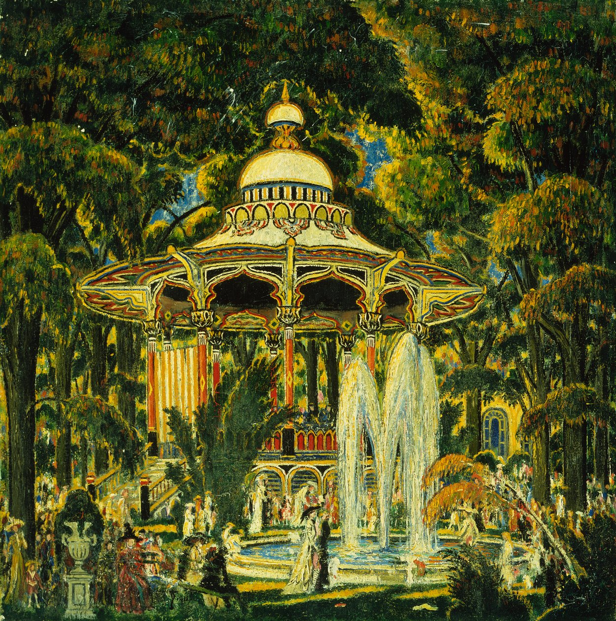 Altana w Central Parku (olej na płótnie) autorstwa Edward Middleton Manigault