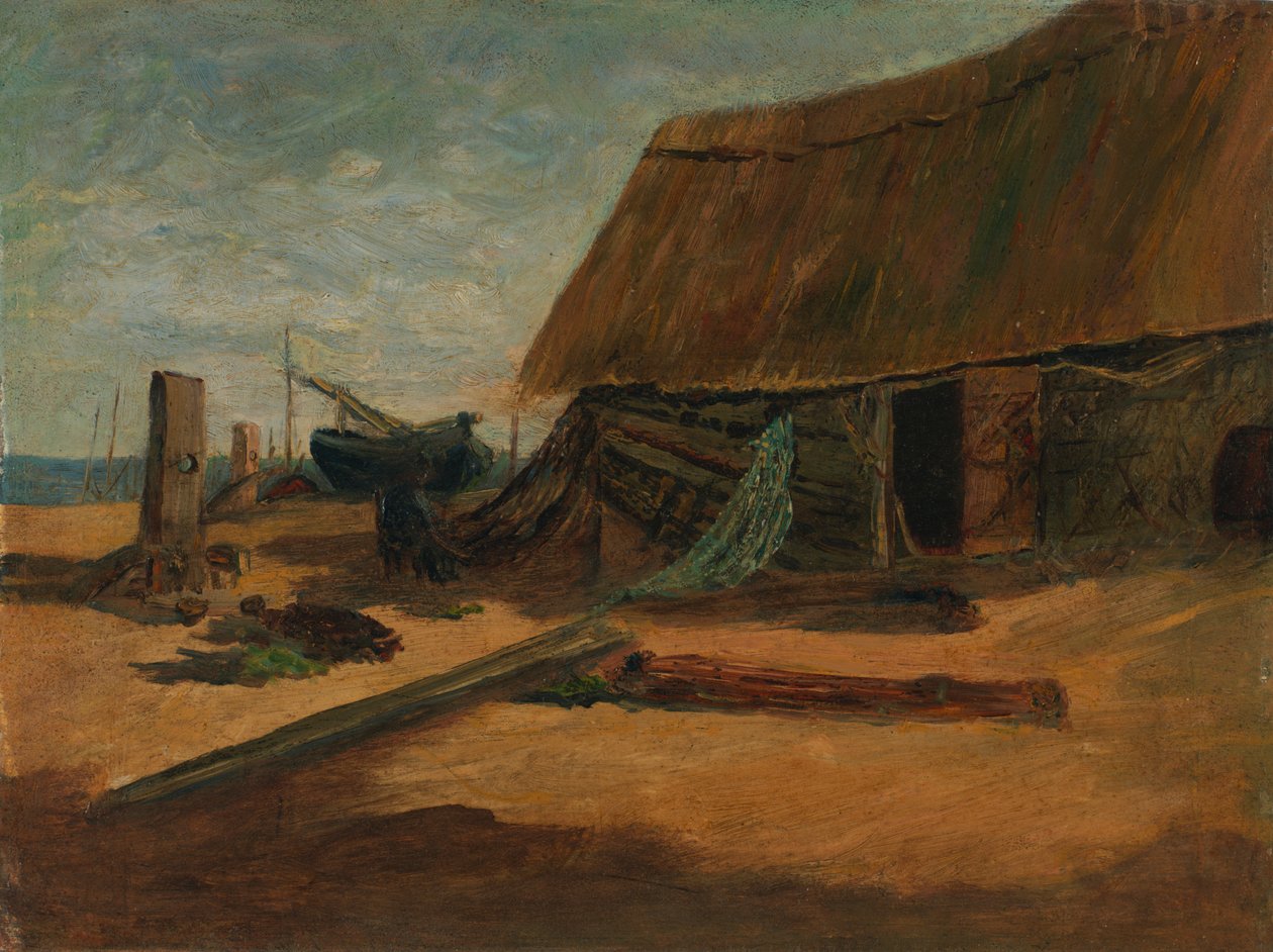 Szałasy wędkarskie autorstwa Edward Mitchell Bannister