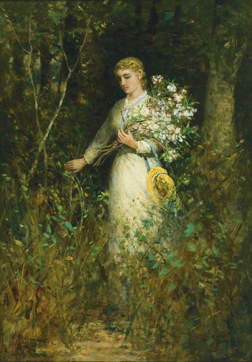Dama z Bukietem autorstwa Edward Mitchell Bannister