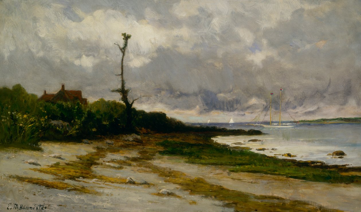 Krajobraz w pobliżu Newport, R.I., ca. 1877-1878. autorstwa Edward Mitchell Bannister