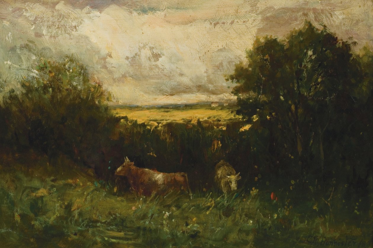 Krajobraz z bydłem autorstwa Edward Mitchell Bannister