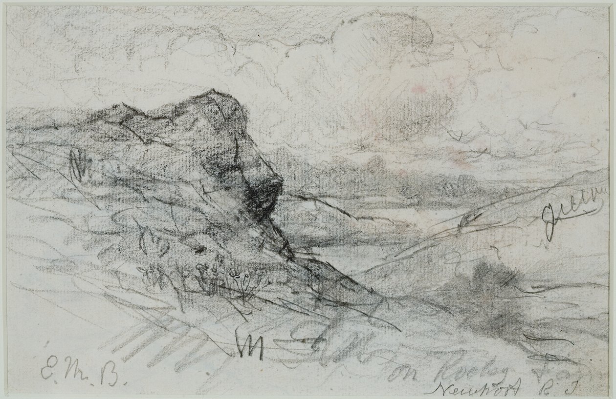 Newport, Rhode Island (nr 13B) lata 80. XIX wieku (grafit na papierze) autorstwa Edward Mitchell Bannister
