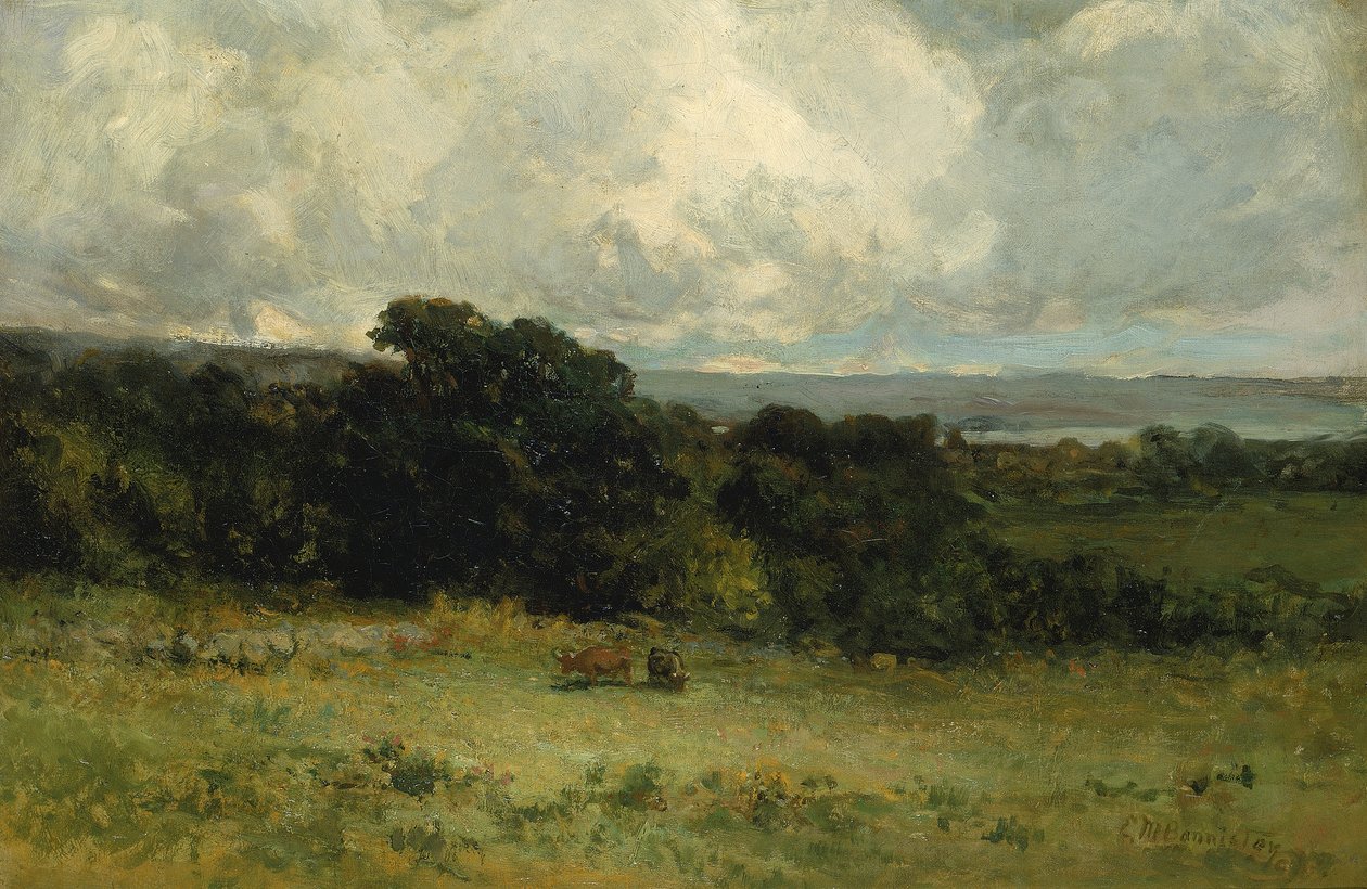Przyjemne pastwiska, 1887. autorstwa Edward Mitchell Bannister