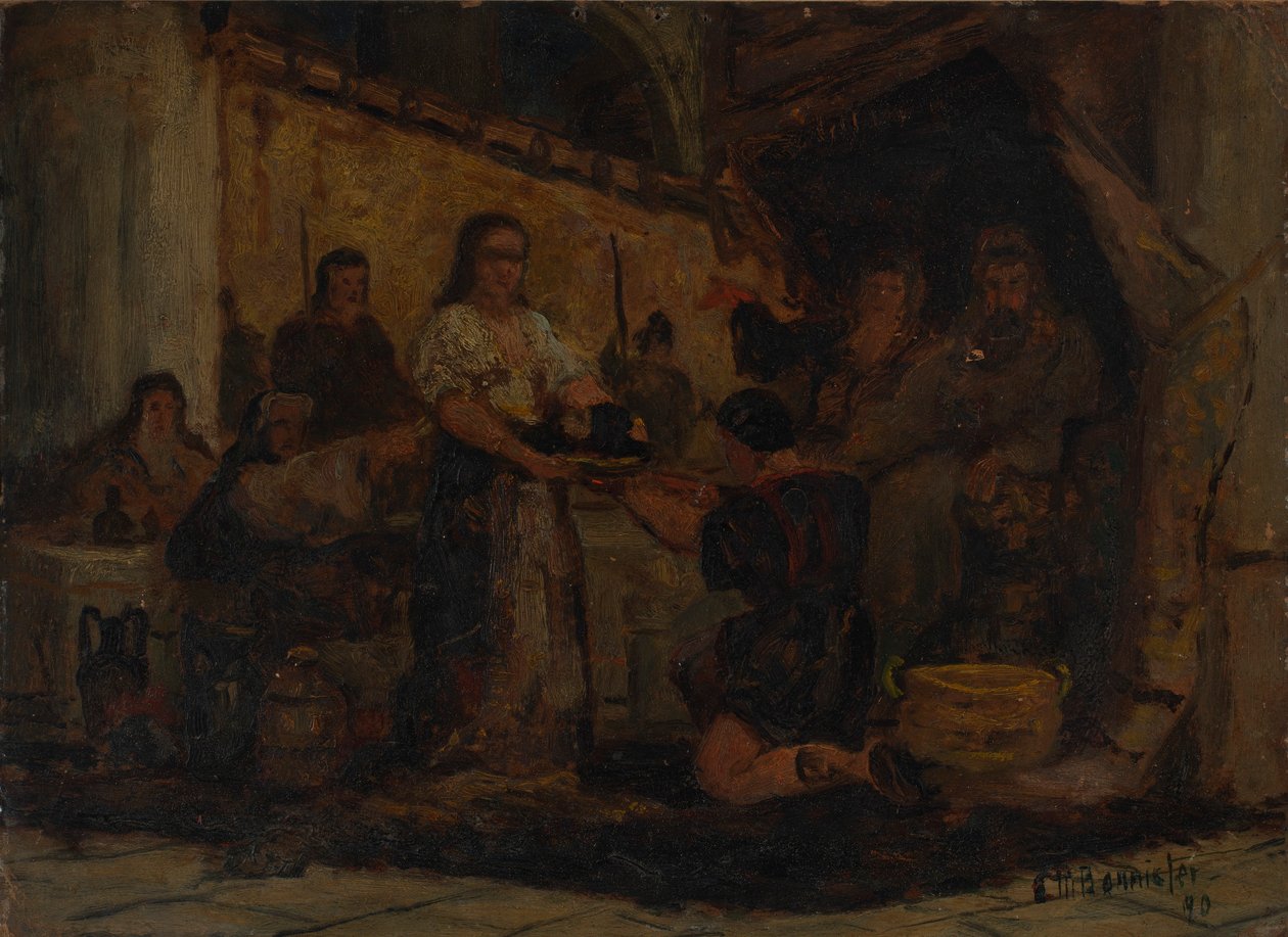 Salome przyjmująca głowę Jana Chrzciciela autorstwa Edward Mitchell Bannister