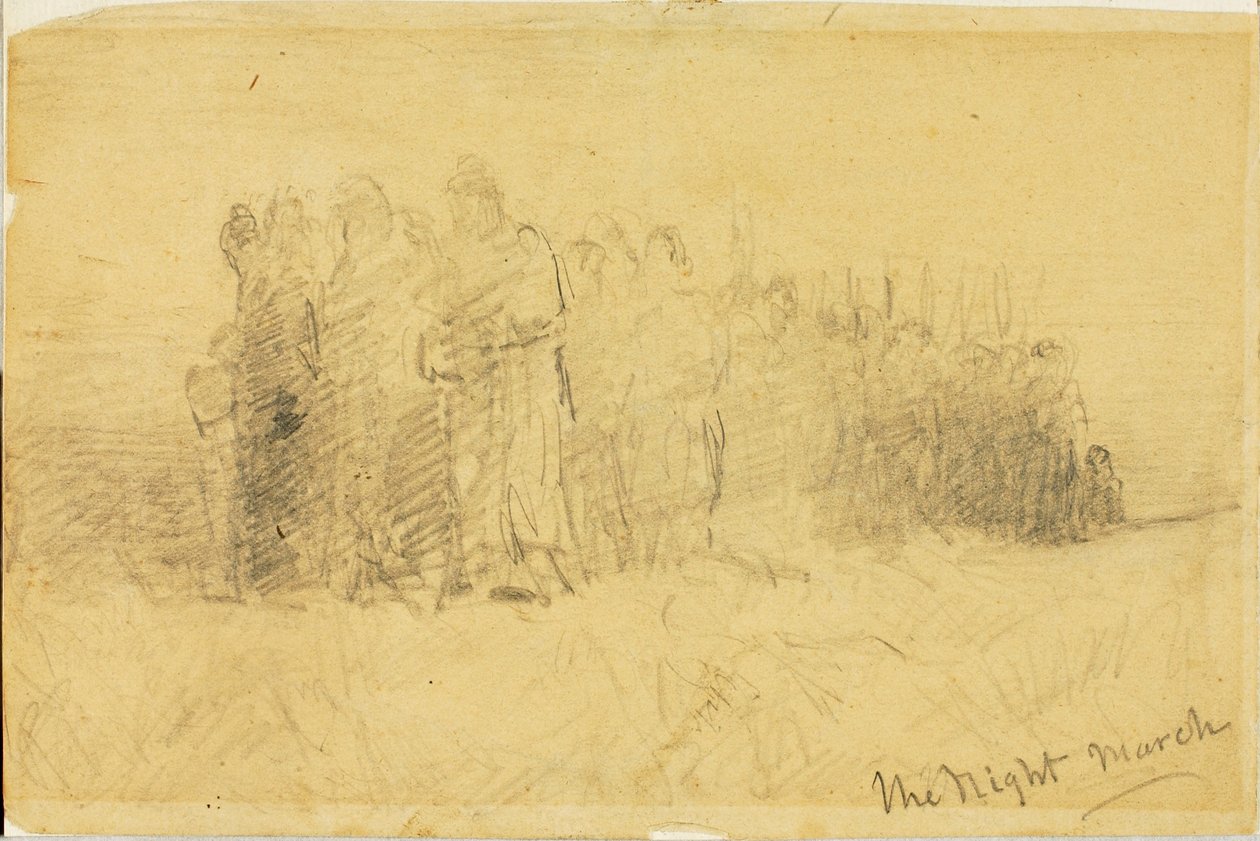 Nocny Marsz autorstwa Edward Mitchell Bannister