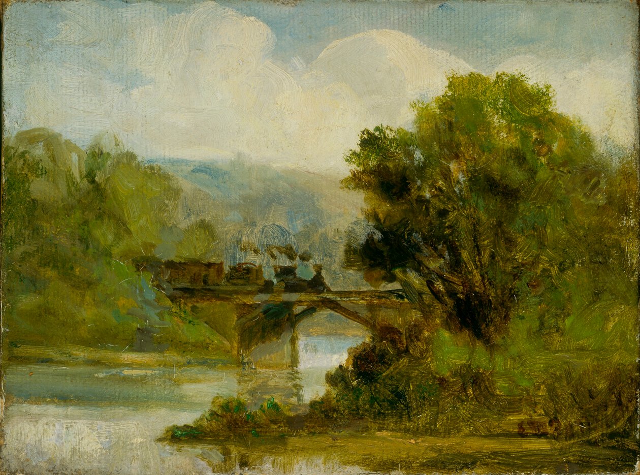 Pociąg autorstwa Edward Mitchell Bannister