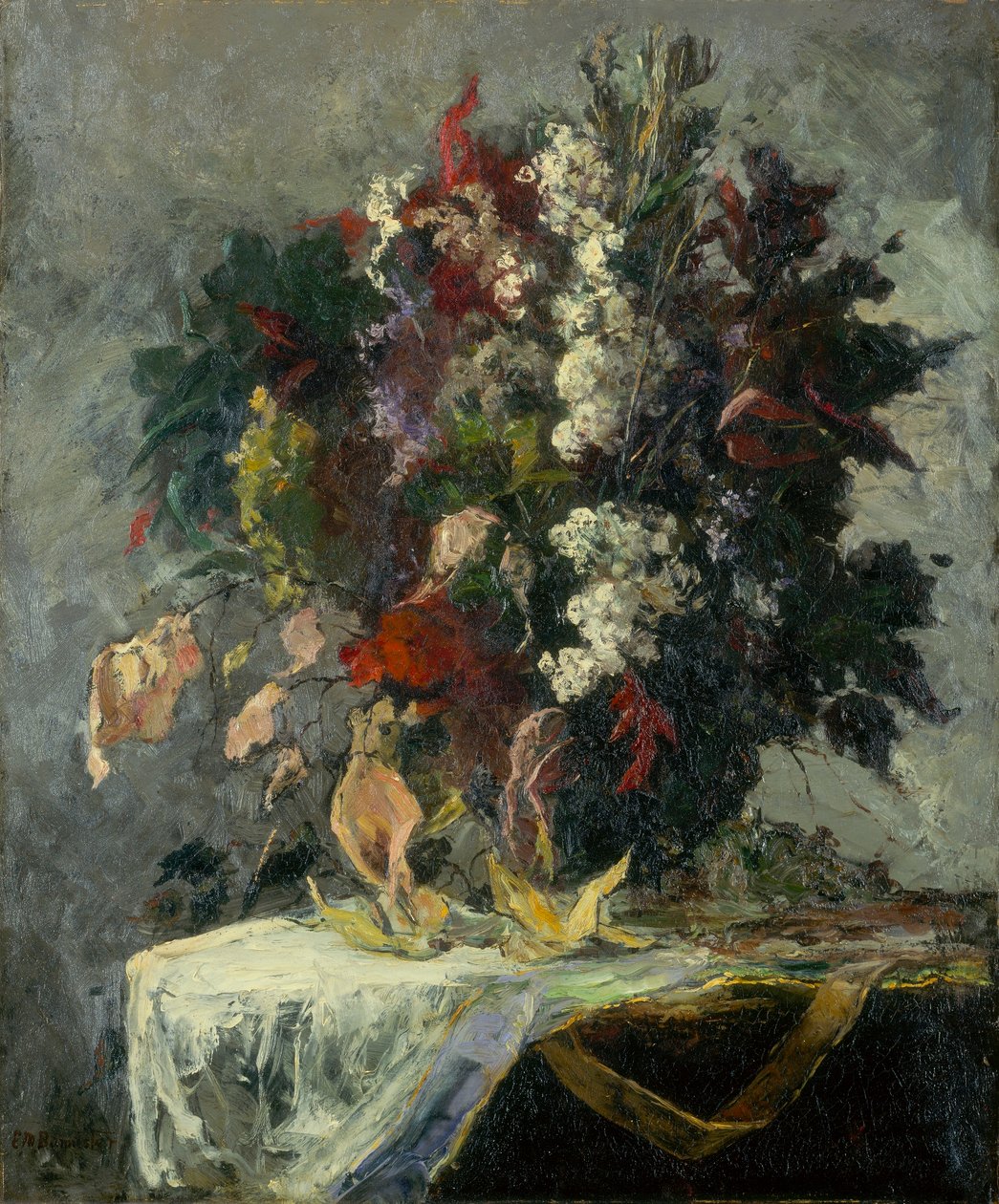 Bez tytułu (kwiatowa martwa natura) autorstwa Edward Mitchell Bannister