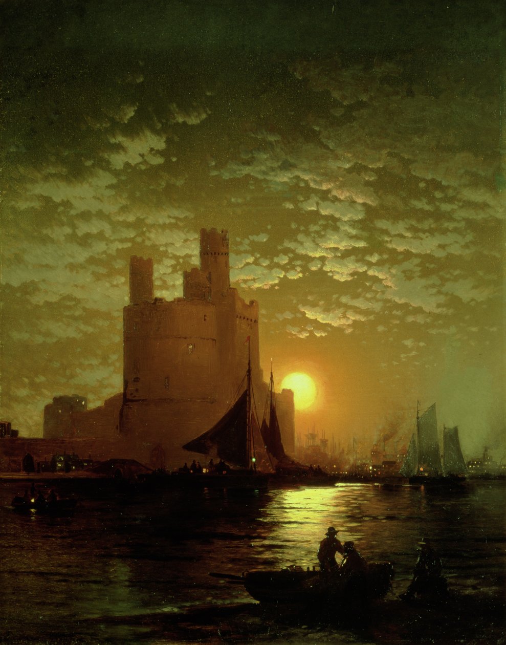 Scena w świetle księżyca autorstwa Edward Moran