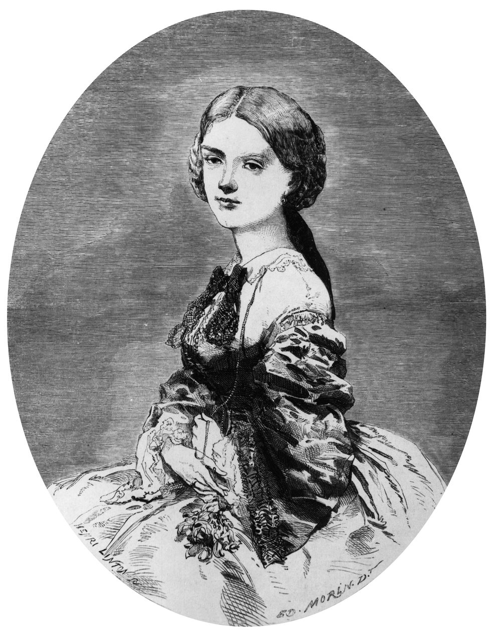 Księżniczka Maria Clotilde Sabaudii (grawerowanie) autorstwa Edward Morin