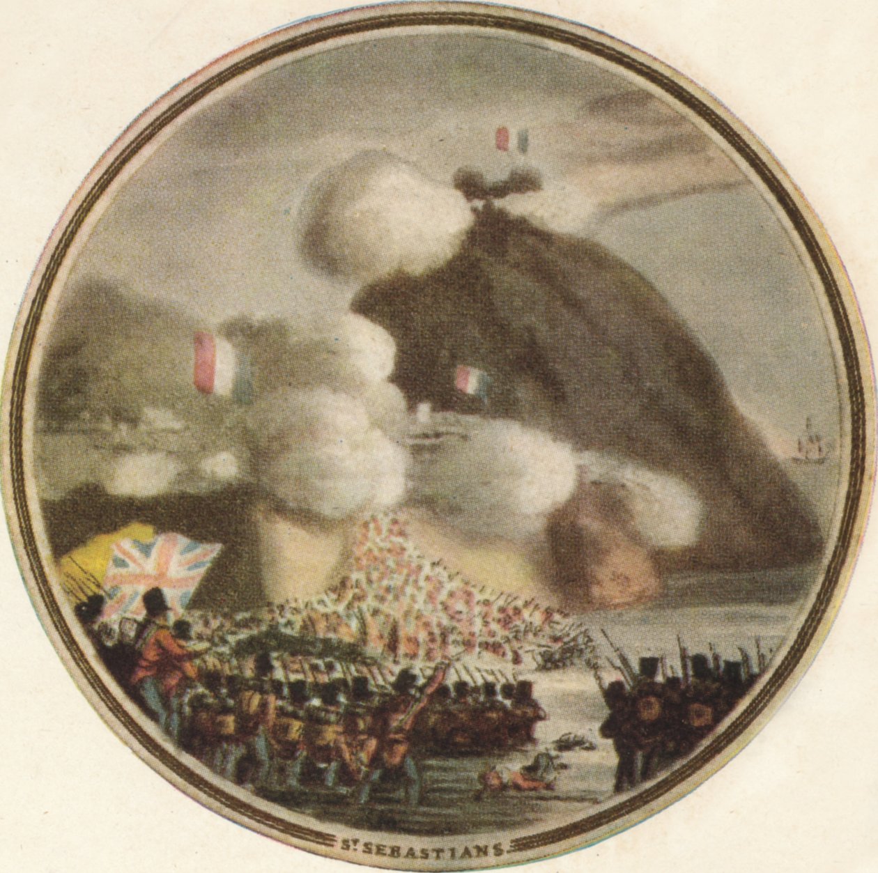 Szturm na św. Sebastiana, 1815, 1910 autorstwa Edward Orme