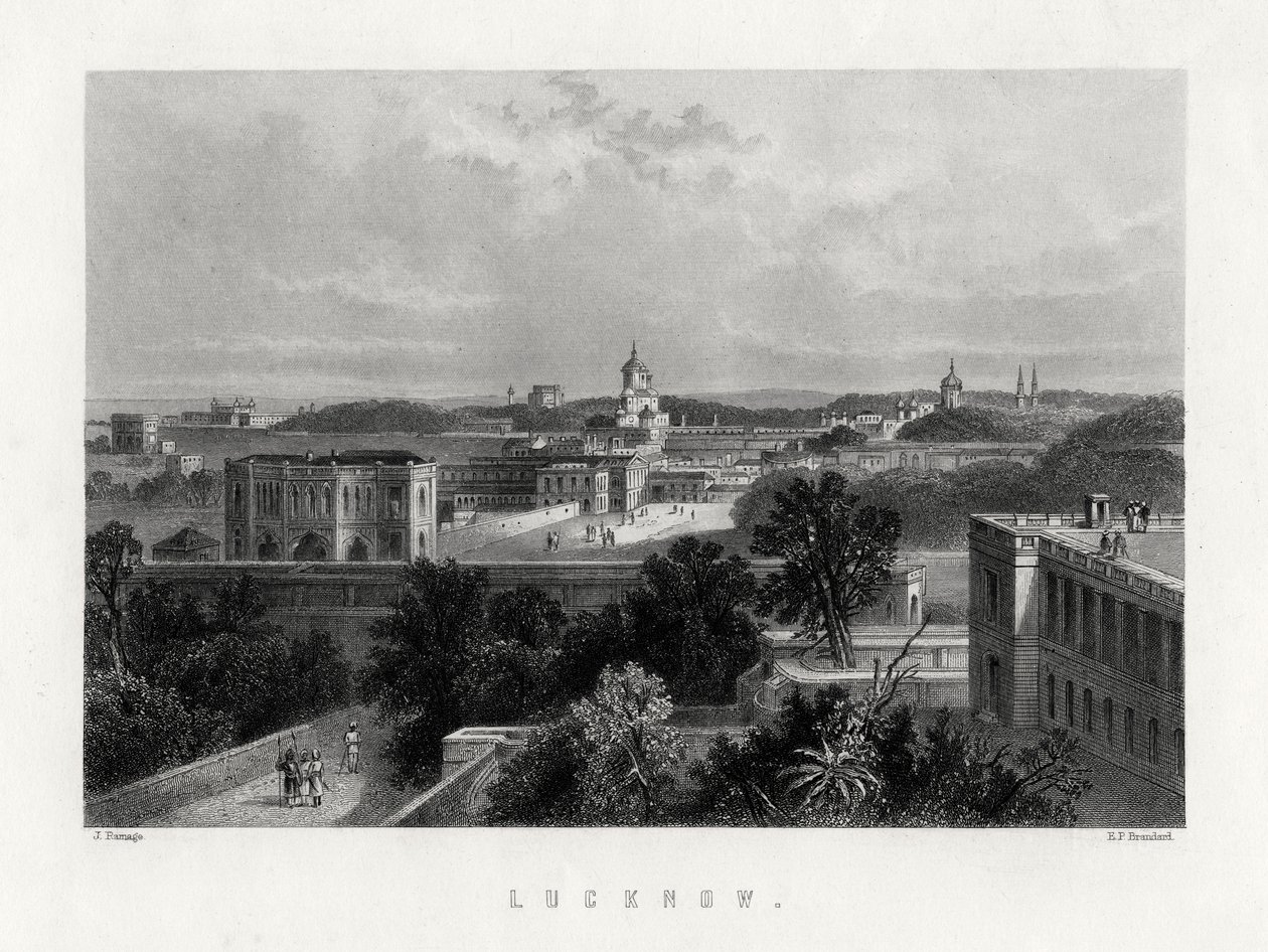 Lucknow, Uttar Pradesh, Indie, XIX wiek autorstwa Edward Paxman Brandard