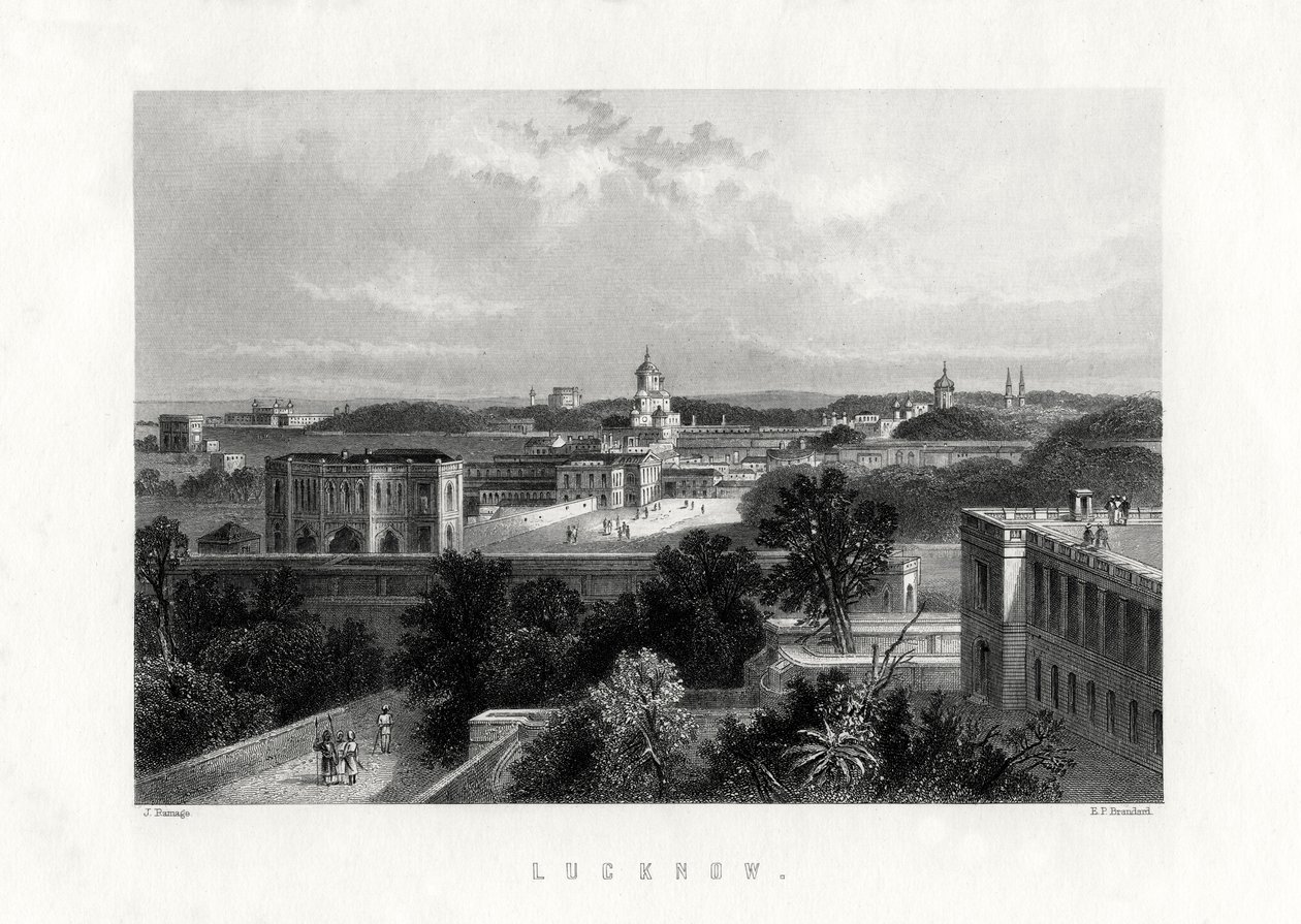 Lucknow, stolica stanu Uttar Pradesh, Indie, XIX w. autorstwa Edward Paxman Brandard