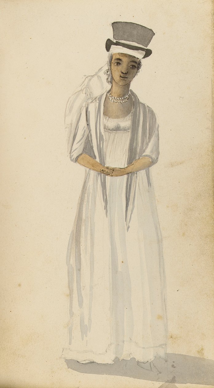 Portret kobiety z Indii Zachodnich, początek XIX wieku (akwarela) autorstwa Edward Pelham Brenton
