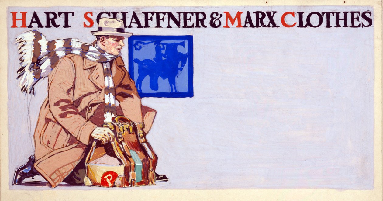 Reklama odzieży Hart, Schaffner & Marx, wyd. 1900 autorstwa Edward Penfield